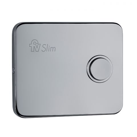 Tapa Slim C/Botón Para Válvula Extra Chata Descarga De Inodoros FV