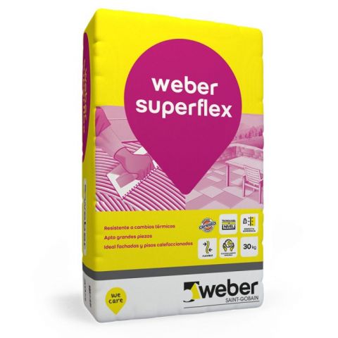 Adhesivo Superflex x 30 Kg Weber